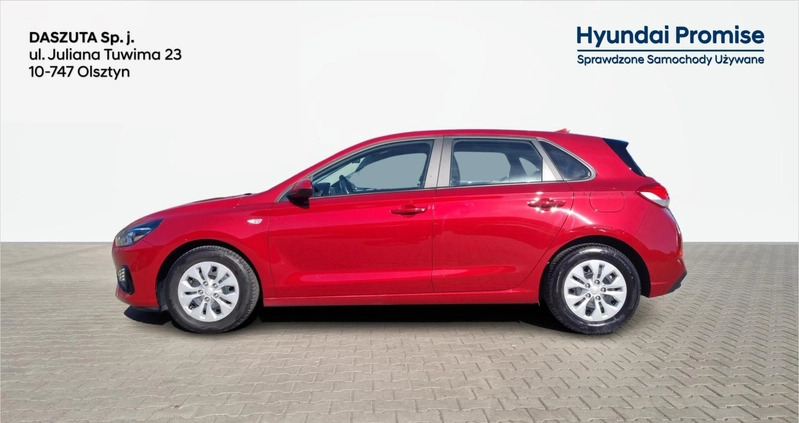 Hyundai I30 cena 64899 przebieg: 54747, rok produkcji 2022 z Białobrzegi małe 211